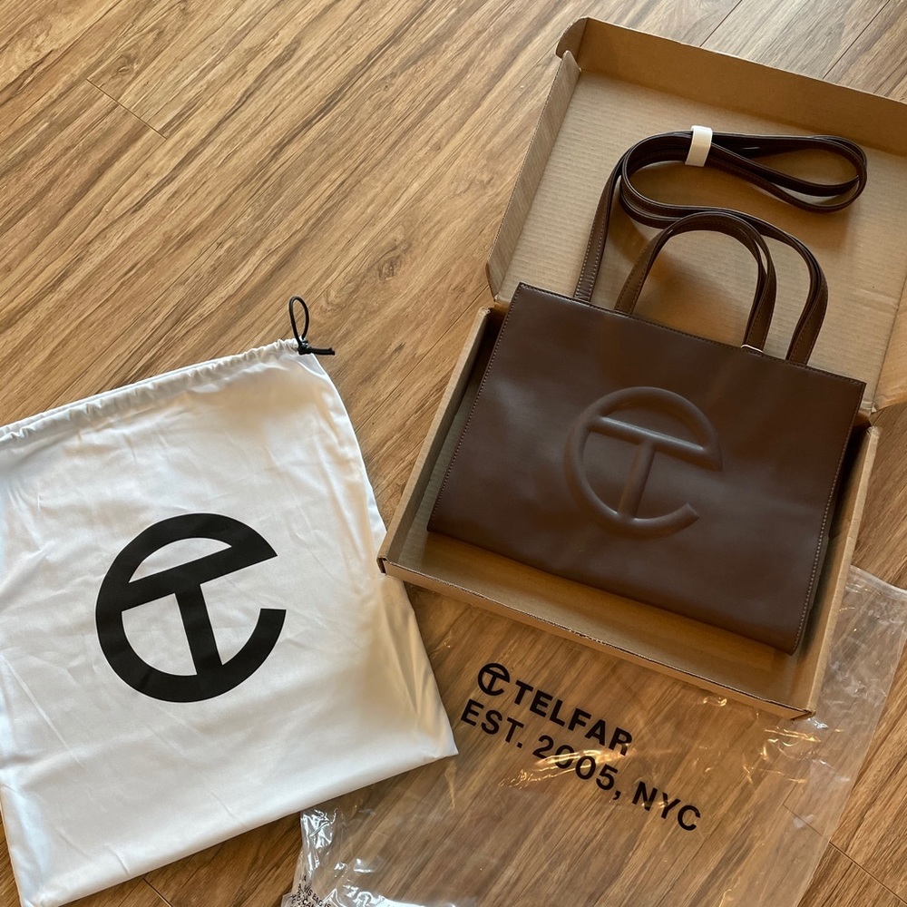 Telfar Clemens Medium Chocolate Shopping Bag BRAND NEW never touched!